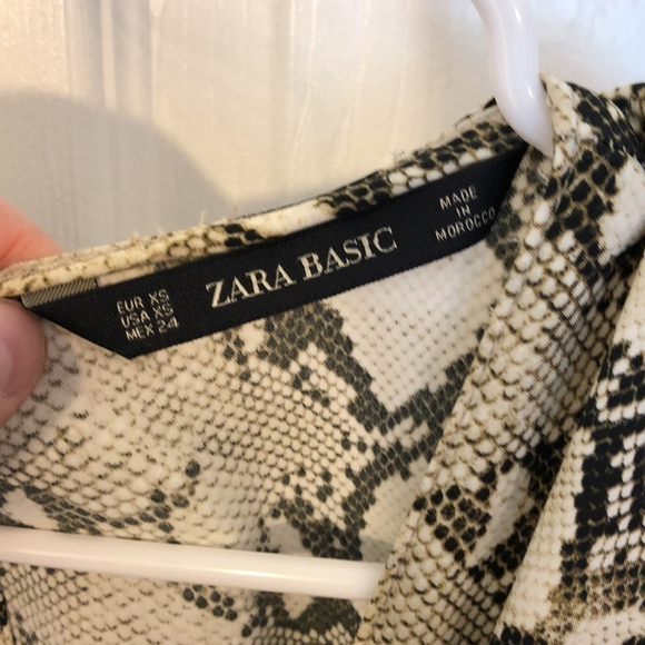 Zara snakeskin open back jumpsuit  blogger fave XS - Picture 8 of 11
